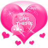 Pink Love Theme GO SMS Pro icon