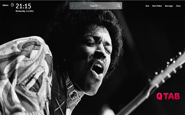 Jimi Hendrix Wallpapers New Tab