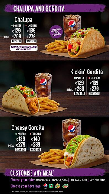 Taco Bell menu 