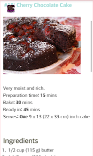 Chocolate Cake Recipes Screenshots 2