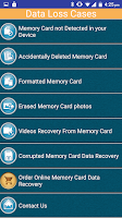 Memory Card Data Recovery Help Screenshot