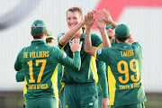 Chris Morris of South Africa during the 1st One Day International match between South Africa and Sri Lanka at St Georges Park on January 28, 2017 in Port Elizabeth. 
