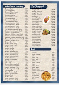Rajwada Restaurant menu 1