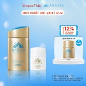 Bộ Sản Phẩm Chống Nắng Dưỡng Da Anessa Gold Milk 60Ml + Serum Dưỡng Da Chống Nắng 6Ml