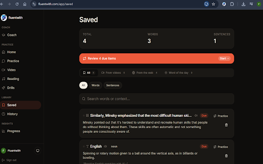 FluentWith: Translate & Learn English screenshot 4