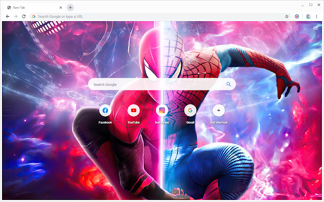 Neon Superheroes Wallpapers New Tab