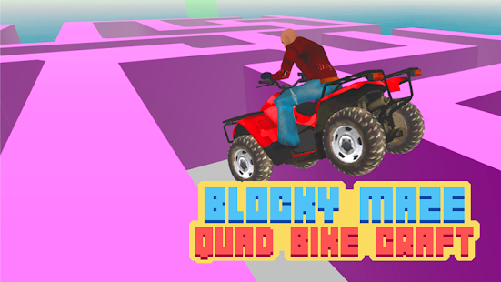 Blocky Quad Bike Maze Craft 3D Screenshots 9
