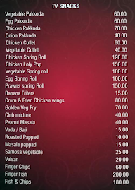 Boban Residency Hotel menu 3