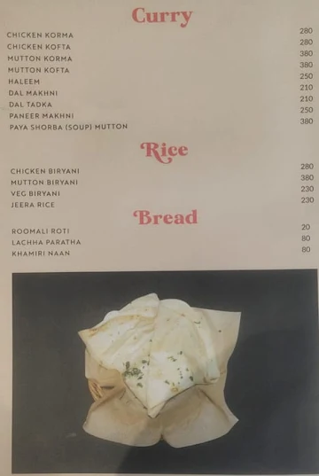 Saleem Javed Rule The Rolls menu 