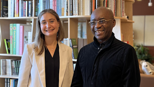 Daniela Amodei, president of Anthropic and Strive Masiyiwa, co-founder and executive chairman of Cassava Technologies.