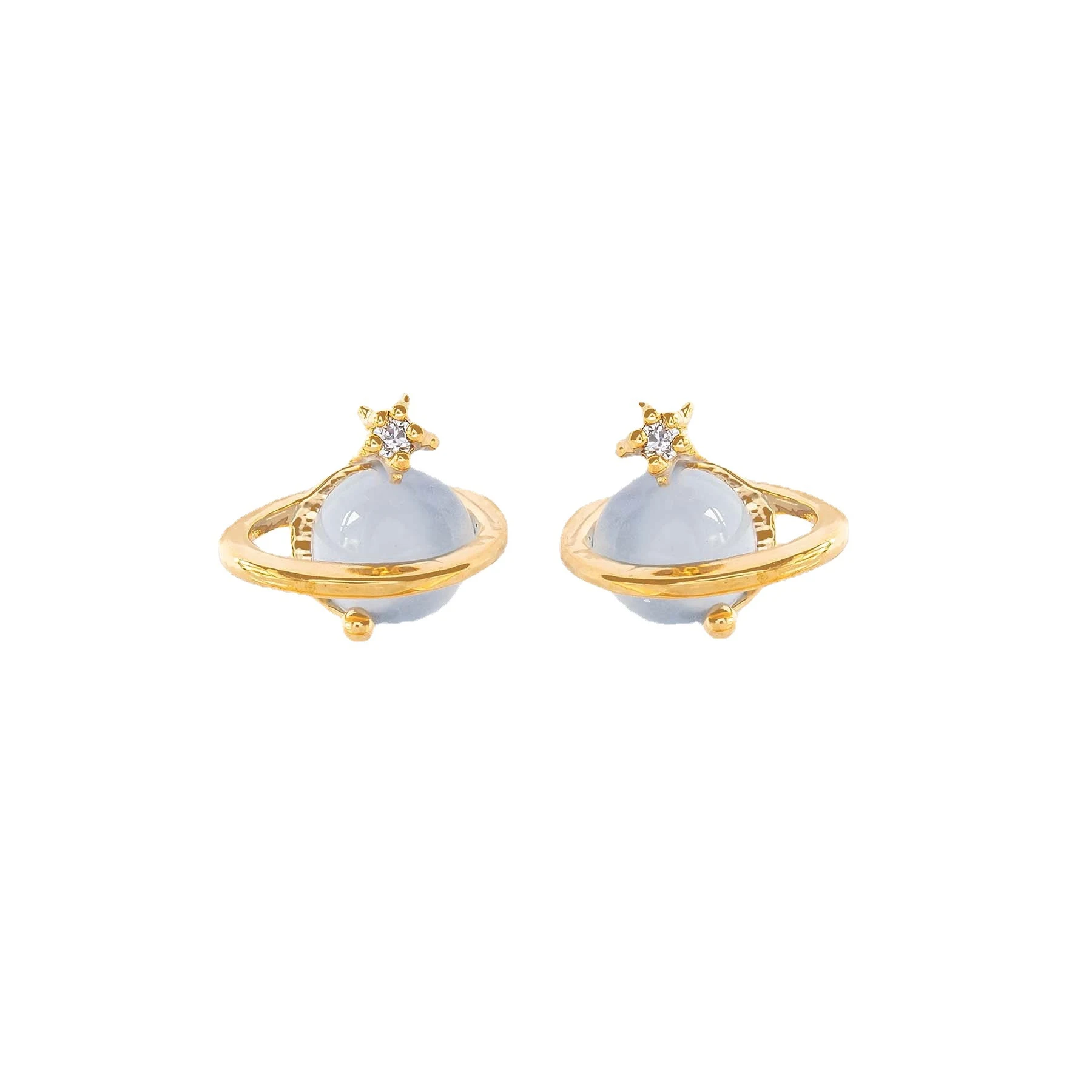 Title 1, Opalen Oorbellen Design Sense Saturn Vrouwen, e...