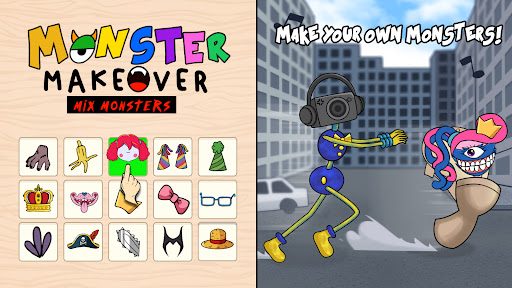 Screenshot Monster Makeover, Mix Monsters