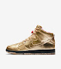 sb dunk high humidity metallic gold