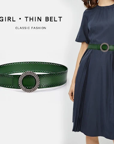 Ceinture Verte Femme Sans Trou en C - 0
