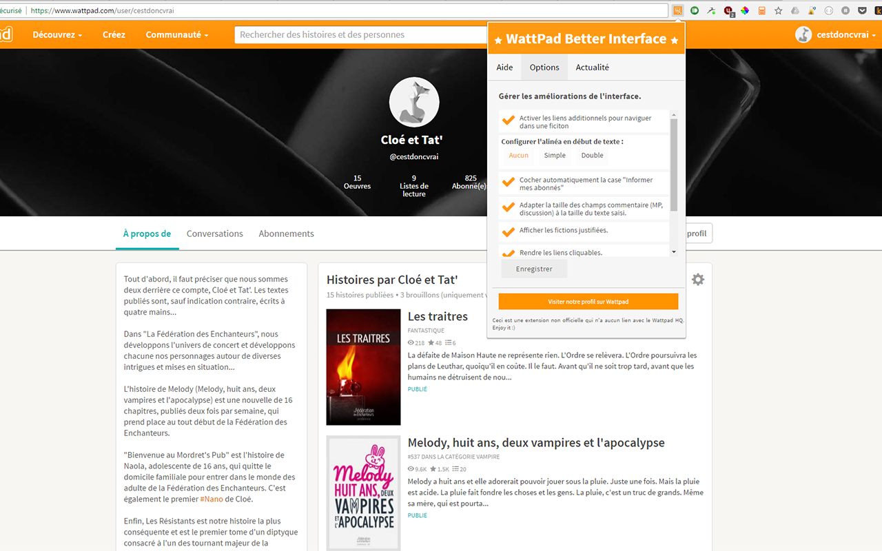 Better Wattpad Interface Preview image 1