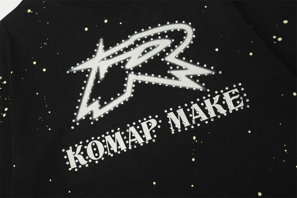 Title 3, Mens Printed Starry Sky Short-sleeved T-shirt,...