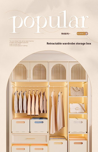 Title 5, Wardrobe Storage Box Clothing Toys Underwear St...