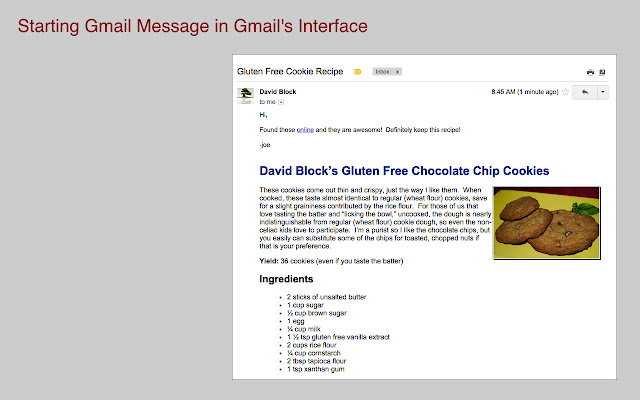 Mail Message Copy chrome extension