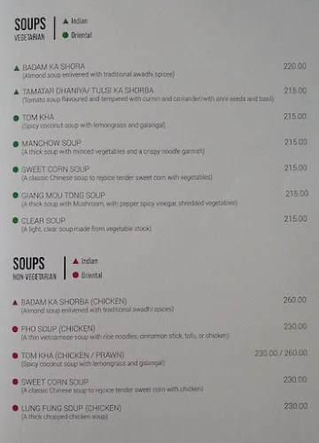 Feast India Co. menu 