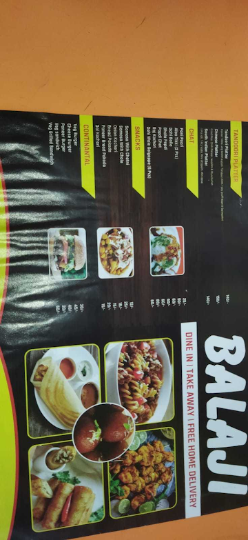 Balaji Sweets & Snacks menu 