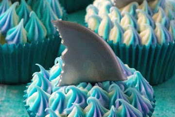 Shark Week Cupcakes