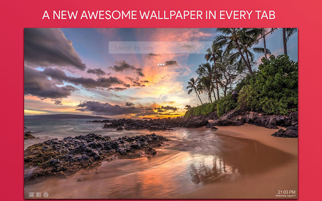 Hawaii Beach Wallpaper HD Custom New Tab