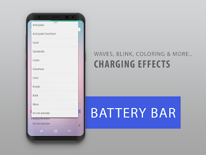 Battery Bar : Energy Bars on Status bar Screenshot