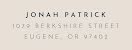 Jonah Patrick - Address Label item