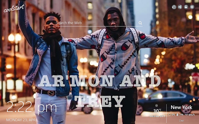 Armon and Trey HD Wallpaper RnB New Tab Theme