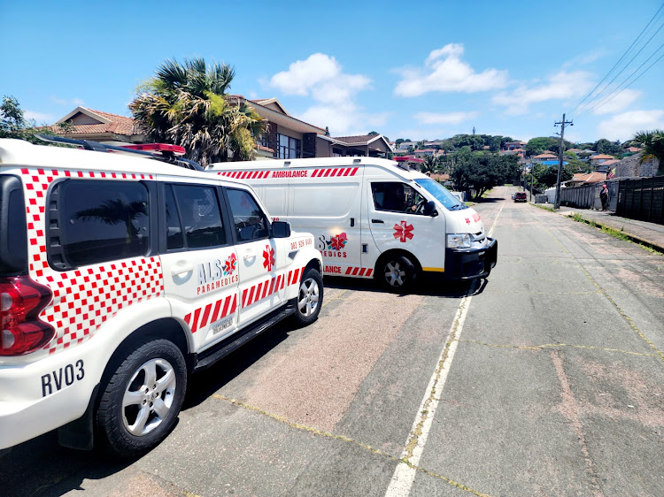 Paramedics responded to calls after a Rottweiler attacked a mother and son walking in Boshoff Road on the Bluff.