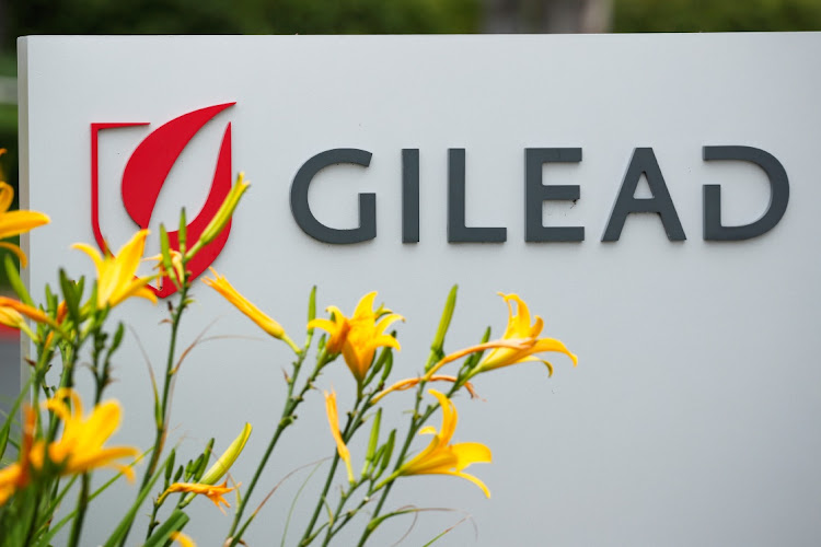 Gilead Sciences Inc sign is seen after it announced a Phase 3 Trial of the investigational antiviral drug remdesivir in patients with severe coronavirus disease, during the outbreak of the coronavirus disease in Oceanside, California, US. File photo: REUTERS/Mike Blak