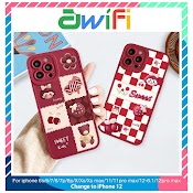 Ốp Lưng Iphone Cạnh Vuông Lỗ Camera Kẹo Sweet 6/6Plus/7/7Plus/8/8Plus/X/Xr/Xs/11/12/13/Pro/Max/Plus/Promax - Awifi X4 - 5