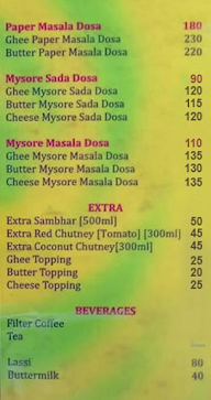 Anna Dosa Cafe menu 2