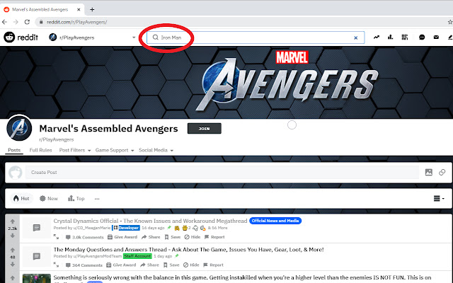 Subreddit Search chrome extension