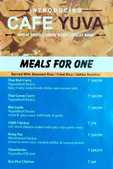 Cafe Yuva menu 