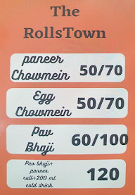 The Rolls Town menu 3