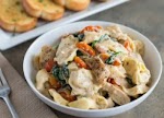 Cheese Tortellini with Creamy Goat Cheese Sauce was pinched from <a href="http://savoryspicerack.com/cheese-tortellini-with-creamy-goat-cheese-sauce/" target="_blank">savoryspicerack.com.</a>