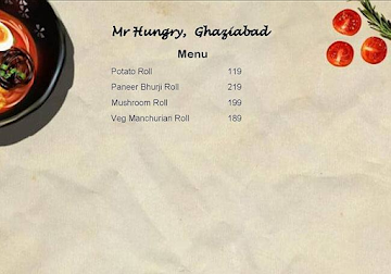 Mr Hungry menu 