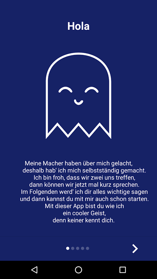 Android application Lime - lokaler Messenger screenshort