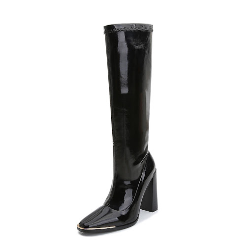 Title 4, High-Tube Thick-Heeled Boots Children Winter Pl...