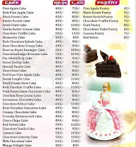 Trisha Bakers menu 2