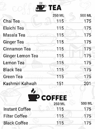 Tea Day menu 1