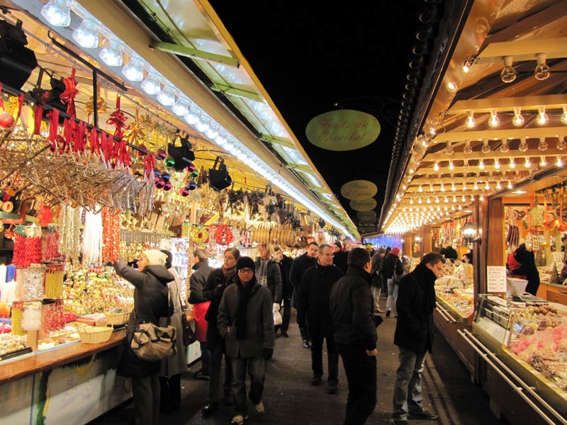 The Christmas market in Strasbourg, France.