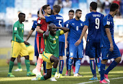 Repo Malepe of South Africa reacts during the FIFA U-20 World Cup Korea Republic 2017 group D match between South Africa and Italy at Suwon World Cup Stadium on May 24, 2017 in Suwon, South Korea.  (Photo by Lars Baron - FIFA/FIFA via Getty Images)