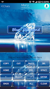 Free Blue Diamond Emoji Keyboard APK