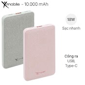 Pin Sạc Dự Phòng Polymer 10.000Mah Type C Pd Qc3.0 Xmobile P68D