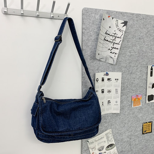 Title 2, Womens Washed Denim Retro Korean Type Shoulder...