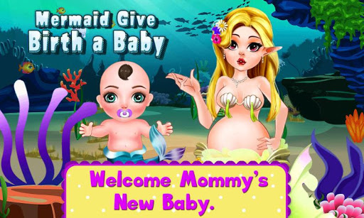 Mermaid Give Birth a Baby