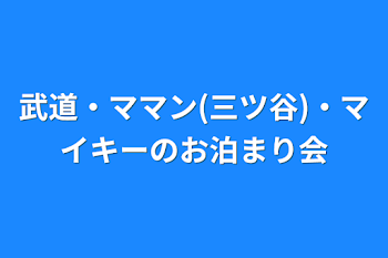 武道・ママン(三ツ谷)・マイキーのお泊まり会