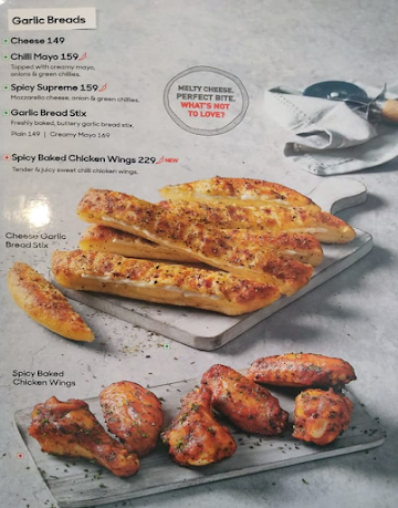 Pizza Hut menu 